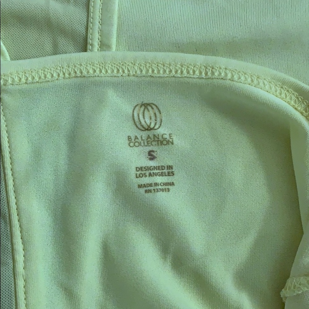 Neon Yellow Balance Collection Workout Tank - Picture 4 of 4